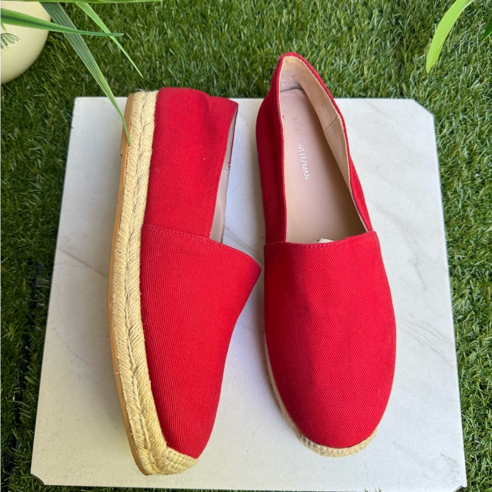 Stuart Weitzman Nugal Espadrille Flats Size Women… - image 2